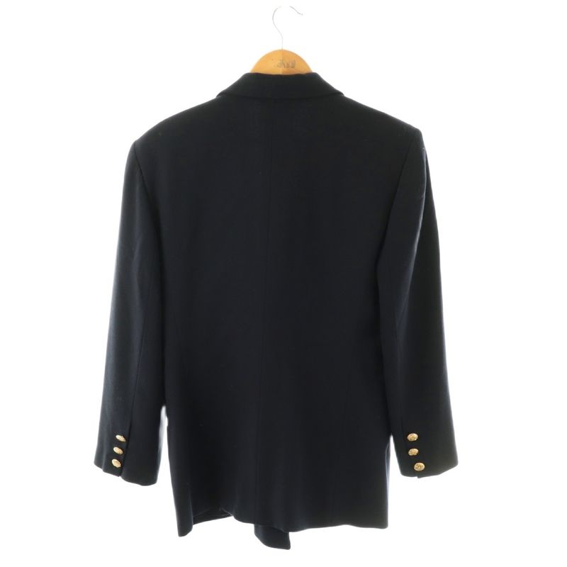 Loewe Tailored Jacket Gold Button Wool Vintage Navy