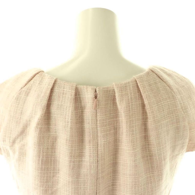 Dior Dress French Sleeve Knee Length 34 Pink