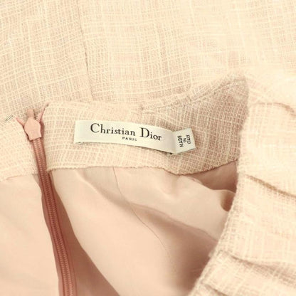 Dior Dress French Sleeve Knee Length 34 Pink