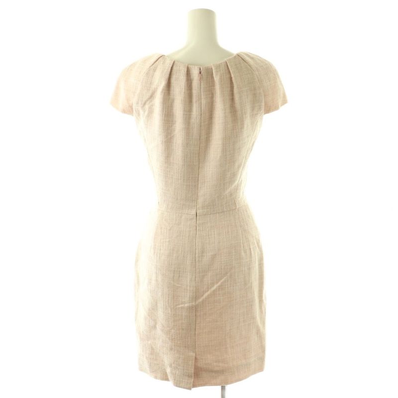 Dior Dress French Sleeve Knee Length 34 Pink