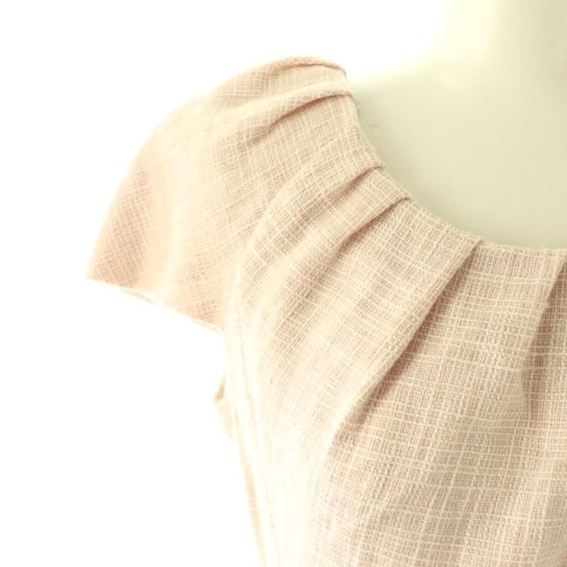 Dior Dress French Sleeve Knee Length 34 Pink