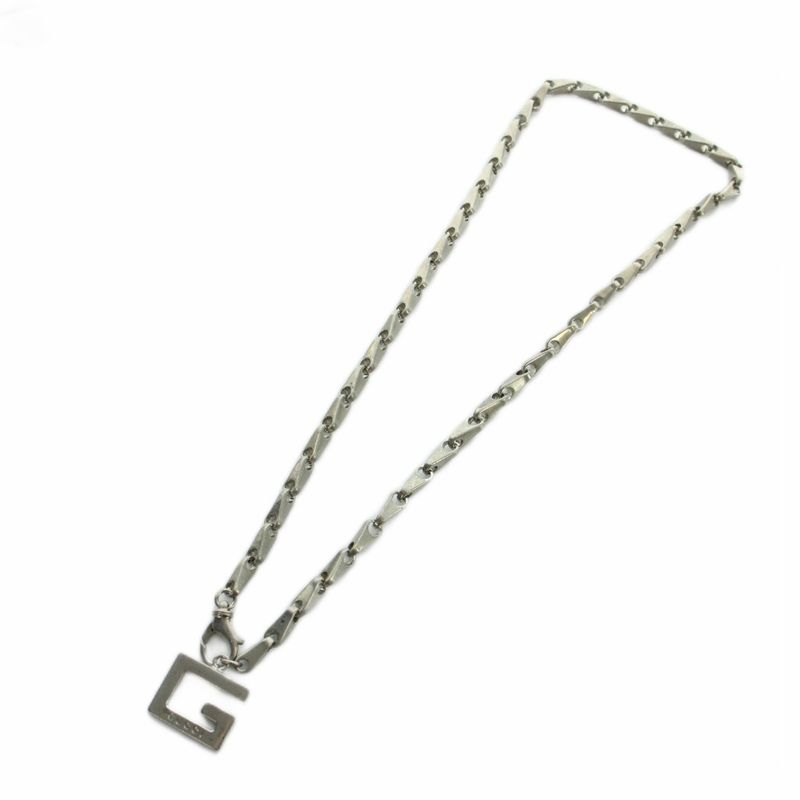 Gucci Necklace Pendant Logo Silver