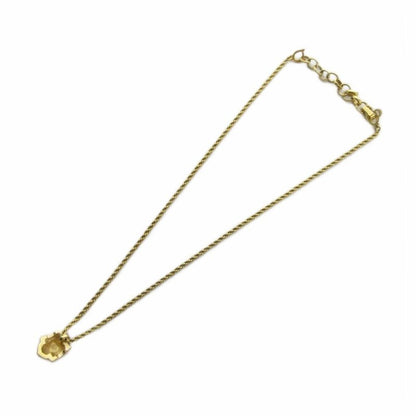 Dior Necklace Pendant Line Stone Logo Gold