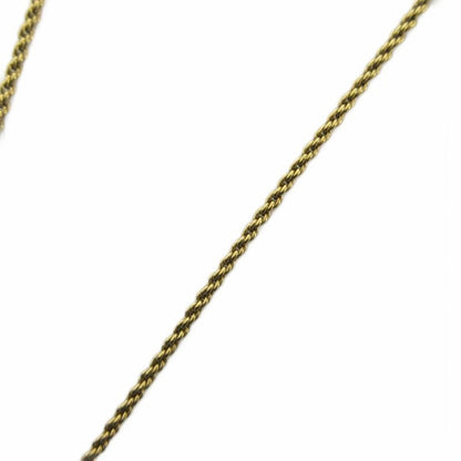 Dior Necklace Pendant Line Stone Logo Gold