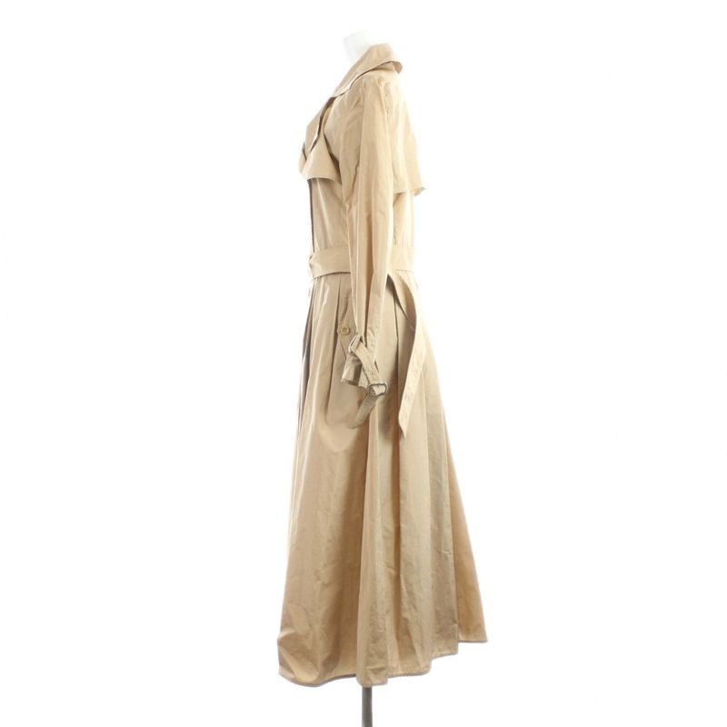 Max Mara White Tag Trench Coat Spring Long 38 Beige MW