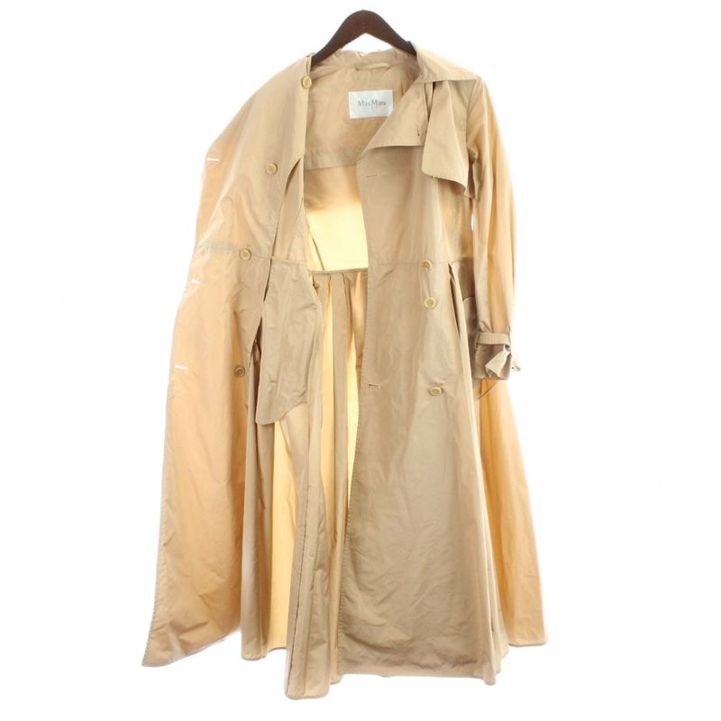Max Mara White Tag Trench Coat Spring Long 38 Beige MW