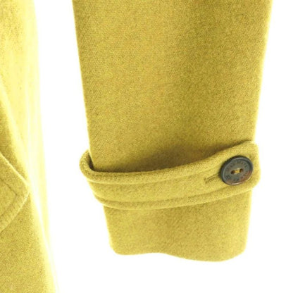 Max Mara Weekend Line Long Coat with Belt 38 Yellow Green DF