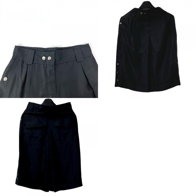 Louis Vuitton Pants Logo Silk Black