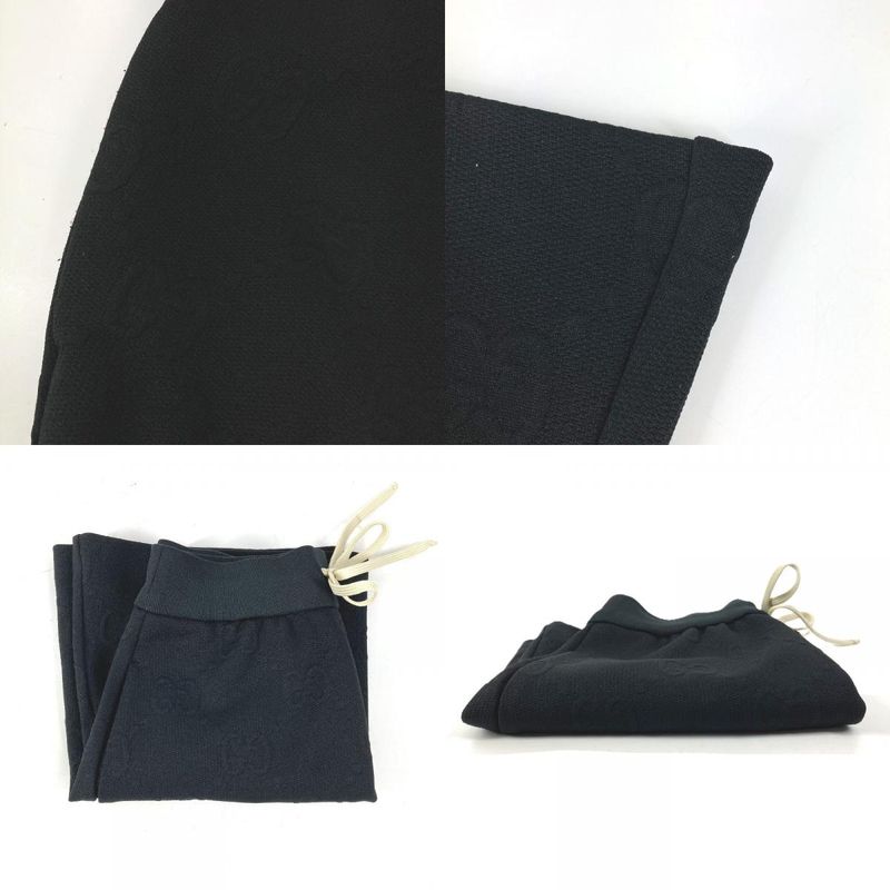 Gucci Mini Skirt GG Logo Jacquard Polyester Black