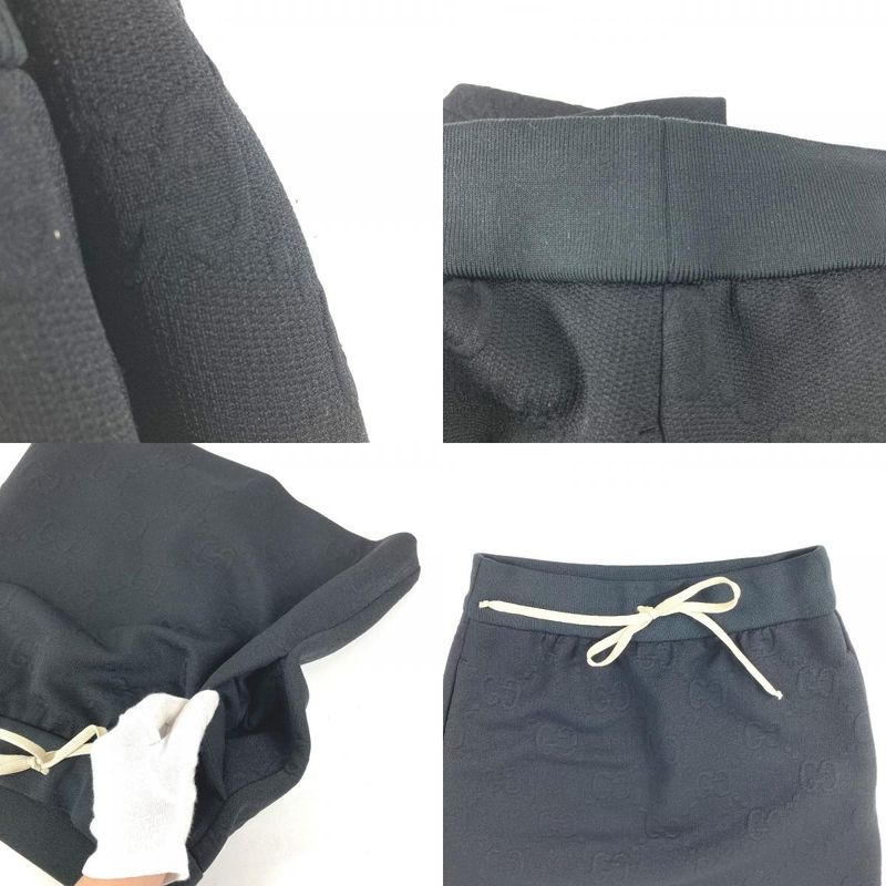 Gucci Mini Skirt GG Logo Jacquard Polyester Black