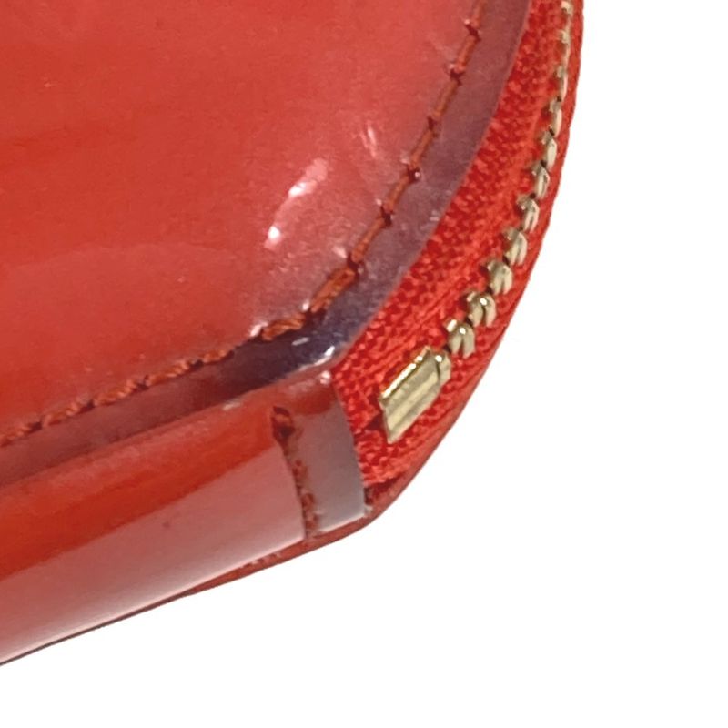 Louis Vuitton Coin Case Porto Monet Chapeau Monogram Vernis Orange Sunset