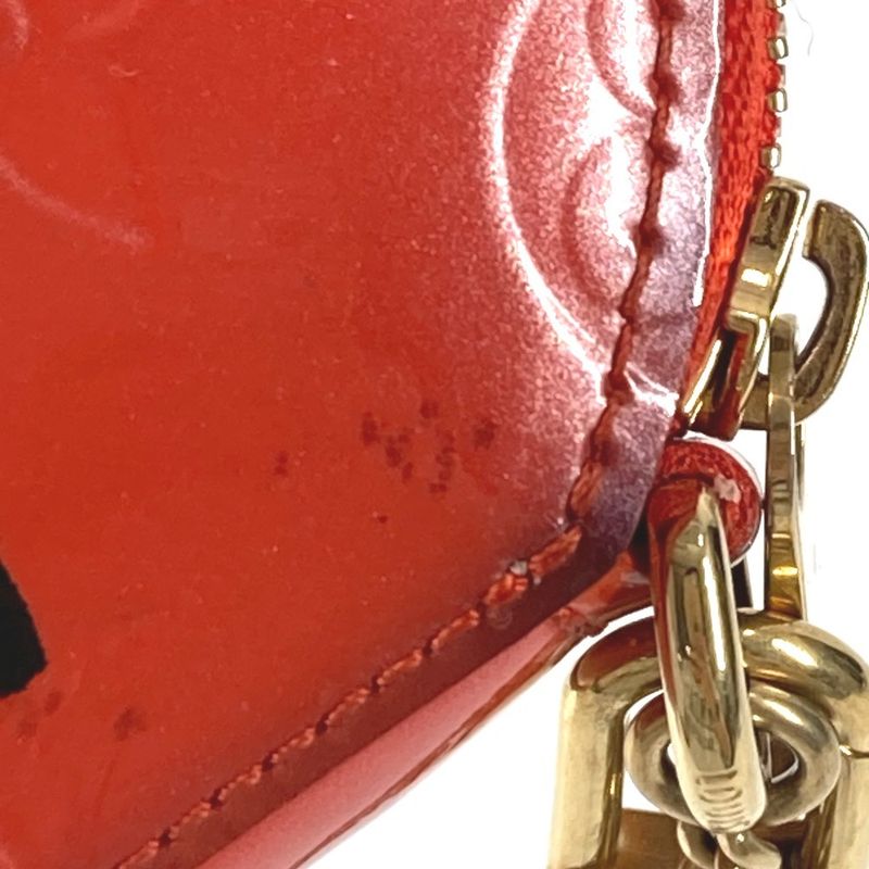 Louis Vuitton Coin Case Porto Monet Chapeau Monogram Vernis Orange Sunset