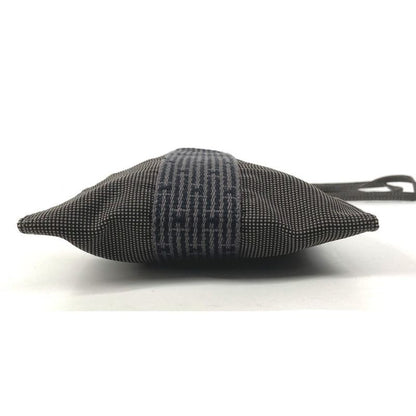 Hermes Shoulder Bag Pochette Canvas Gray
