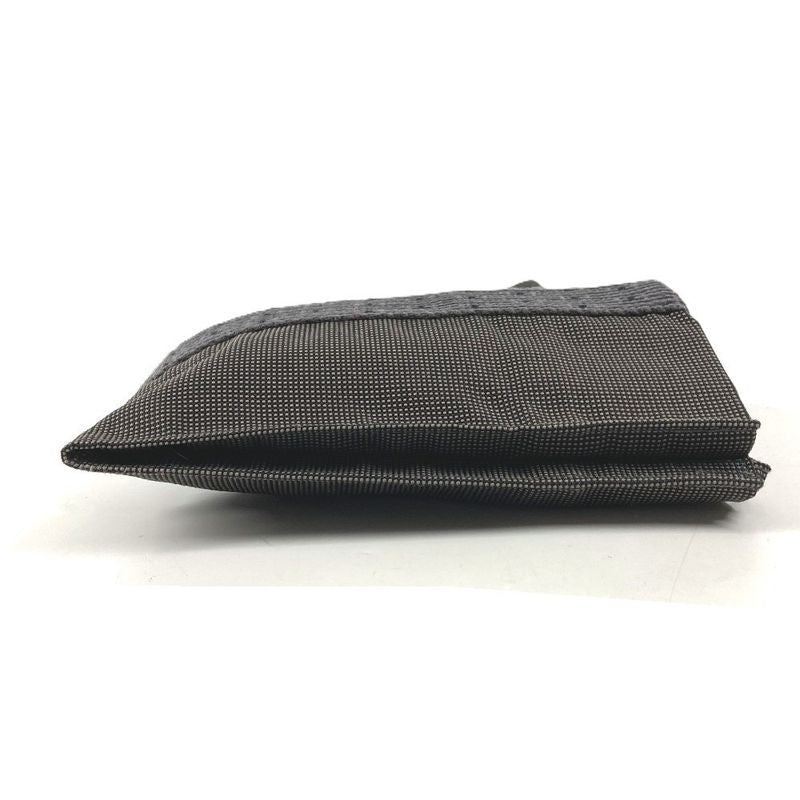 Hermes Shoulder Bag Pochette Canvas Gray