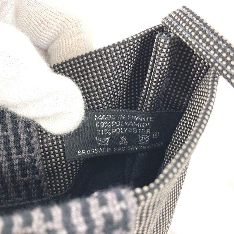 Hermes Shoulder Bag Pochette Canvas Gray