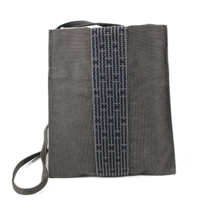 Hermes Shoulder Bag Pochette Canvas Gray