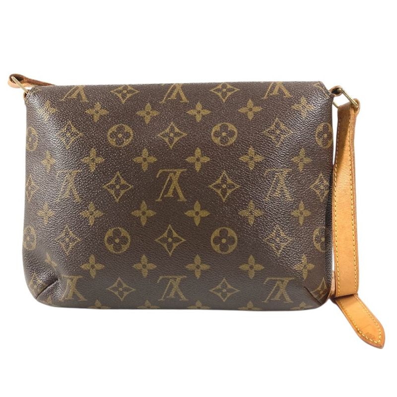 Louis Vuitton Shoulder Bag Musette Tango Monogram Canvas Brown