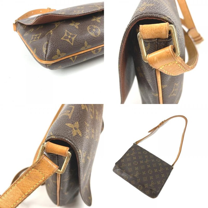 Louis Vuitton Shoulder Bag Musette Tango Monogram Canvas Brown