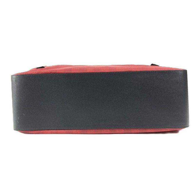 Louis Vuitton Shoulder Bag Sora No Leather Nylon Red
