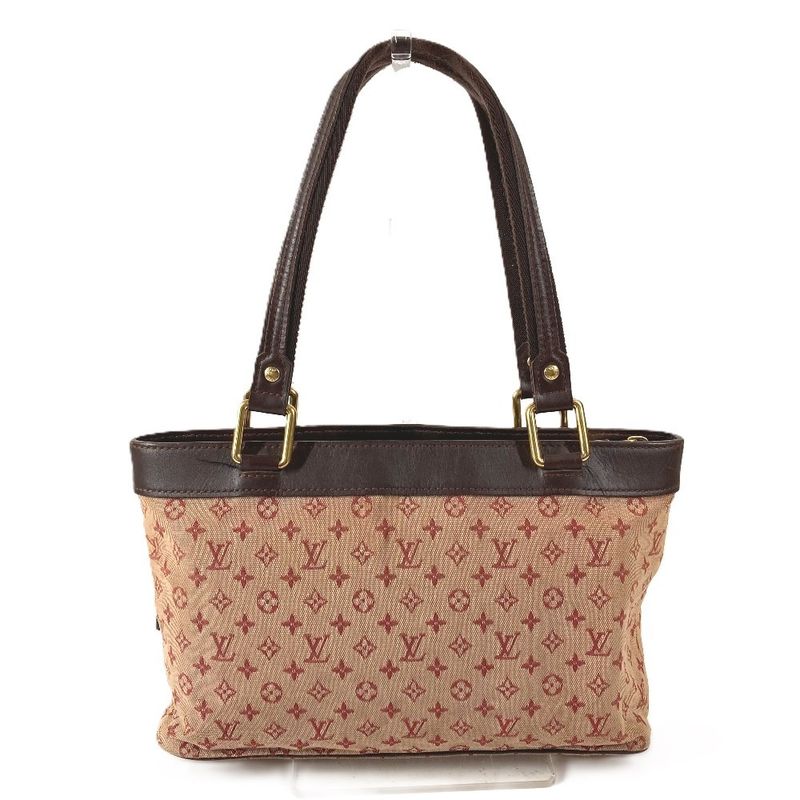 Louis Vuitton Tote Lucille PM Monogram Mini Canvas Red