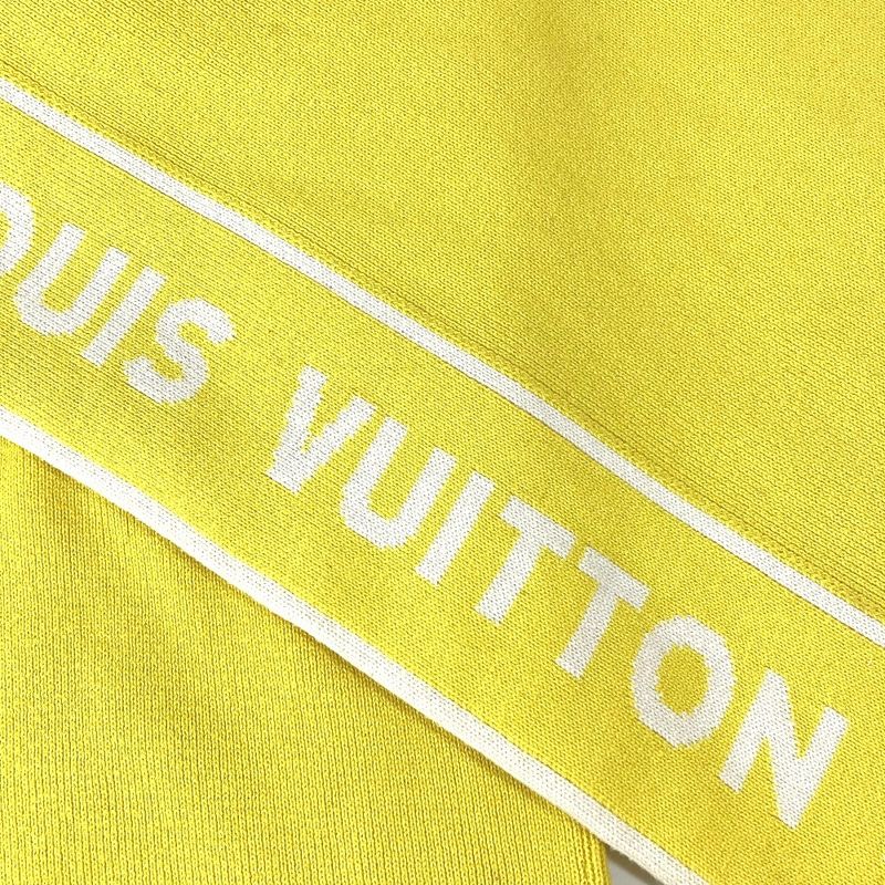 Louis Vuitton Scarf Logo Cotton Yellow