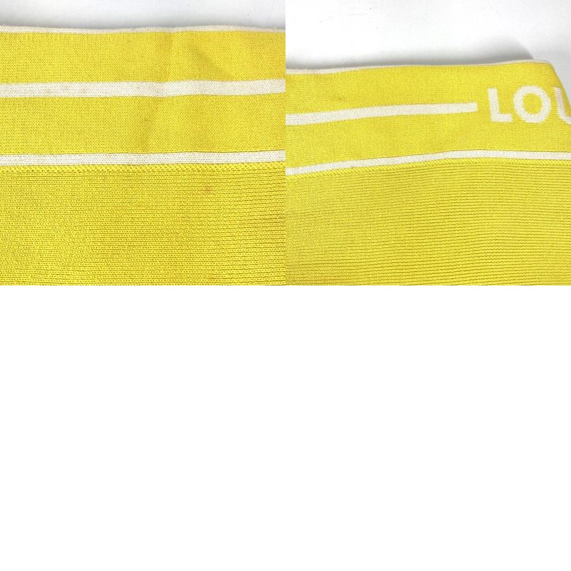 Louis Vuitton Scarf Logo Cotton Yellow