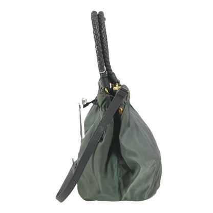 Prada Shoulder Bag Triangle Logo Nylon Pink
