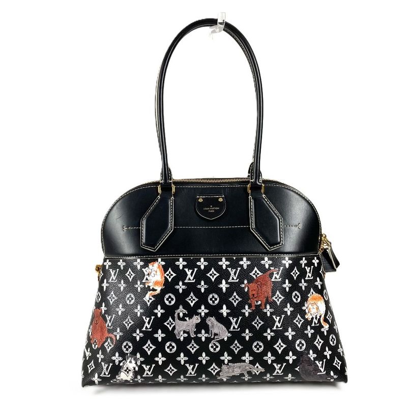 Louis Vuitton Shoulder Bag Alma Small Leather Noir Black