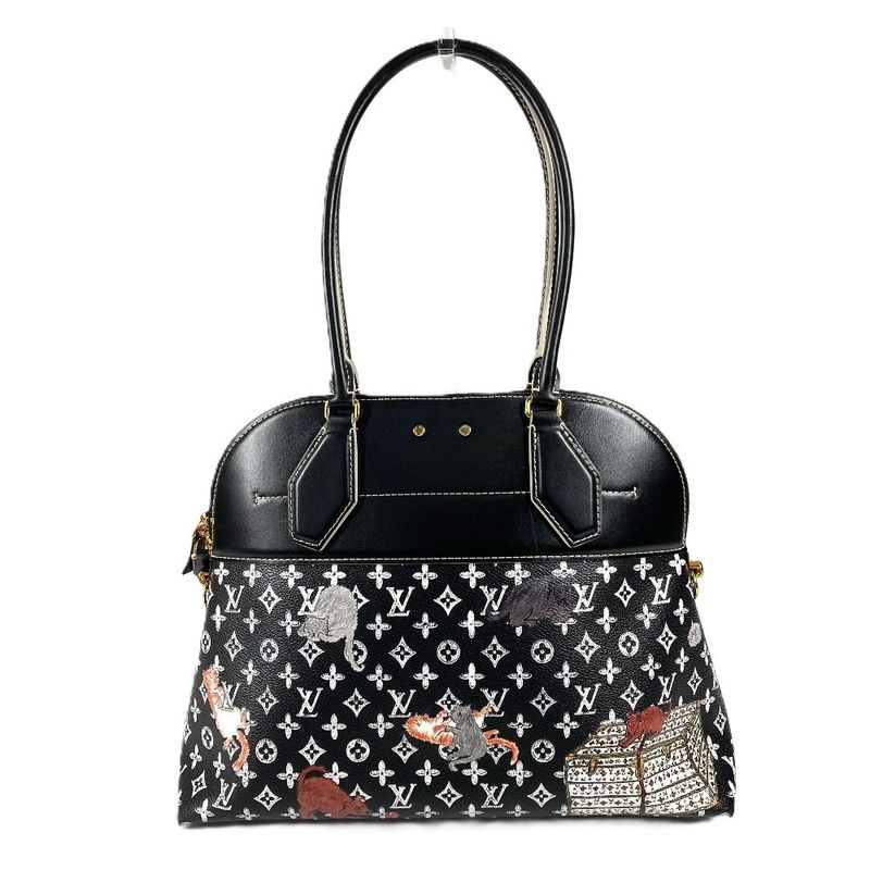 Louis Vuitton Shoulder Bag Alma Small Leather Noir Black