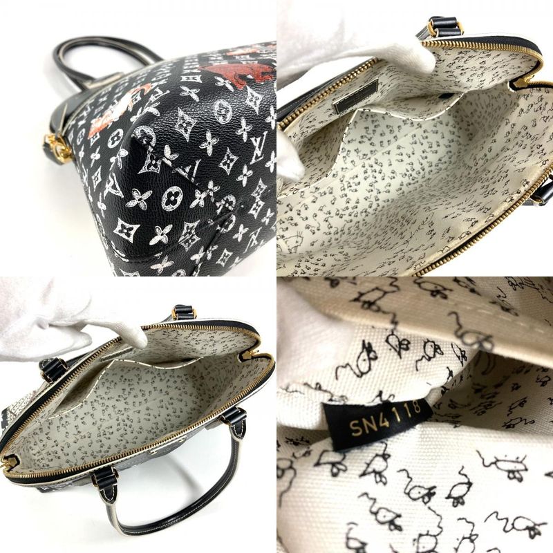 Louis Vuitton Shoulder Bag Alma Small Leather Noir Black