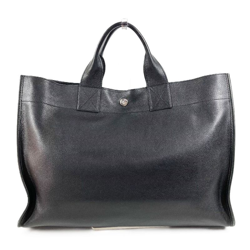 Hermes Tote Sac Berlan 40 Leather Black
