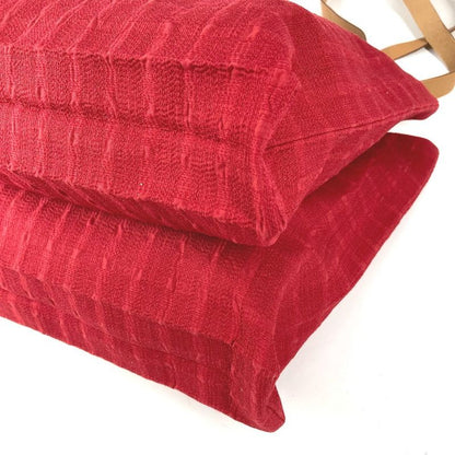 Hermes Shoulder Bag Amedaba Cabas Dopoche Cotton Red