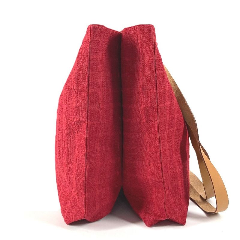 Hermes Shoulder Bag Amedaba Cabas Dopoche Cotton Red