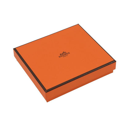 Hermes Coin Case Azappu Compact Silk in Gold Silver