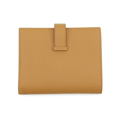 Hermes Bifold Wallet Bearn Compact Sesame Gold Epsom
