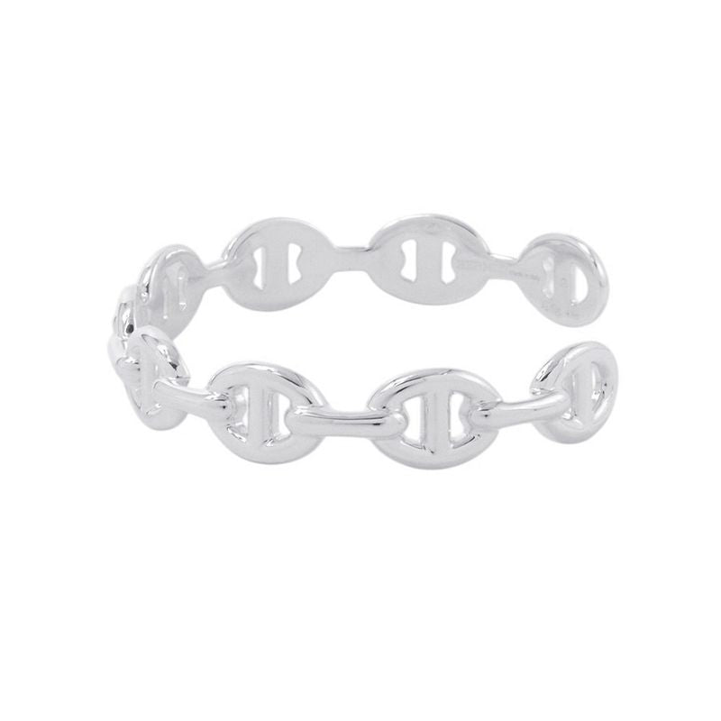 Hermes Bracelet Chaine D'ancre Bangle Silver