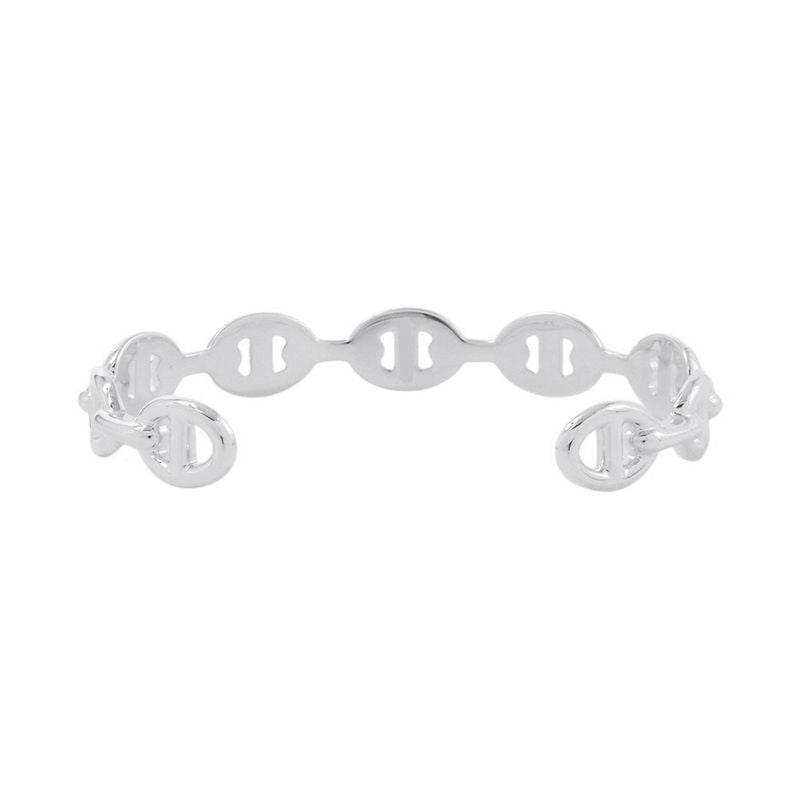 Hermes Bracelet Chaine D'ancre Bangle Silver