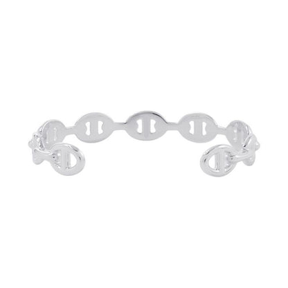 Hermes Bracelet Chaine D'ancre Bangle Silver