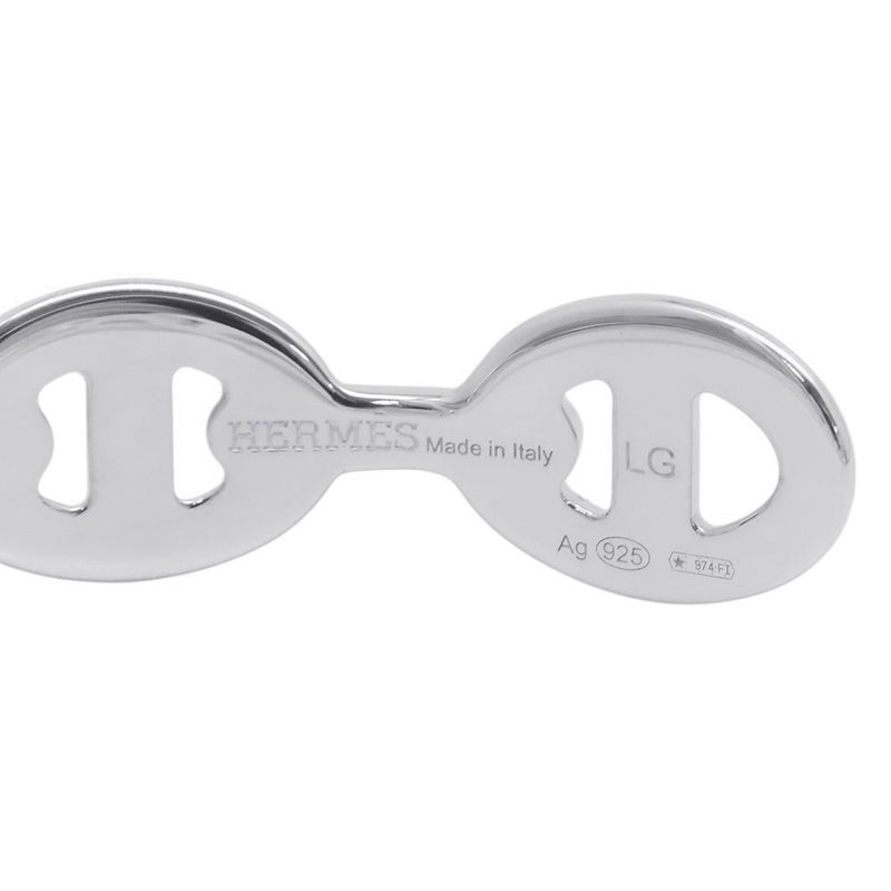 Hermes Bracelet Chaine D'ancre Bangle Silver