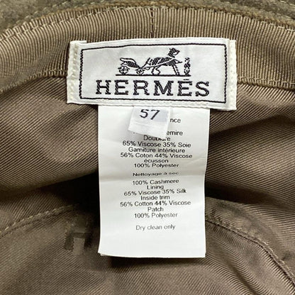 Hermes Hat 57 Gray Beige Series Cashmere