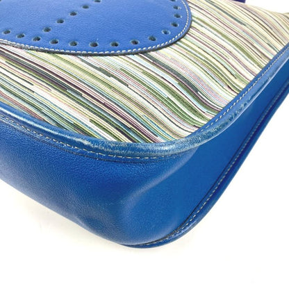 Hermes Shoulder Bag Evelyne 1 Leather Blue