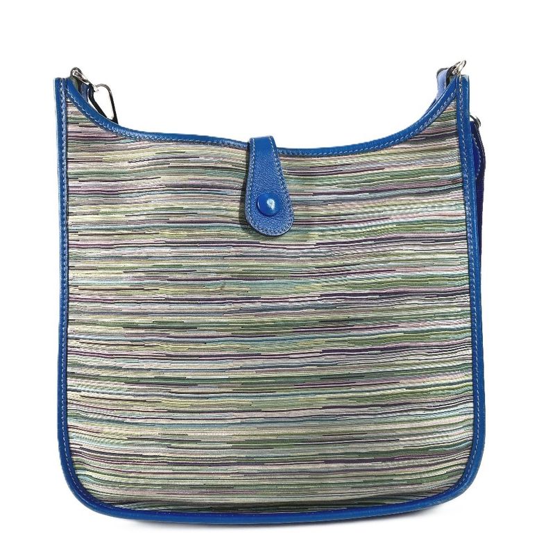 Hermes Shoulder Bag Evelyne 1 Leather Blue