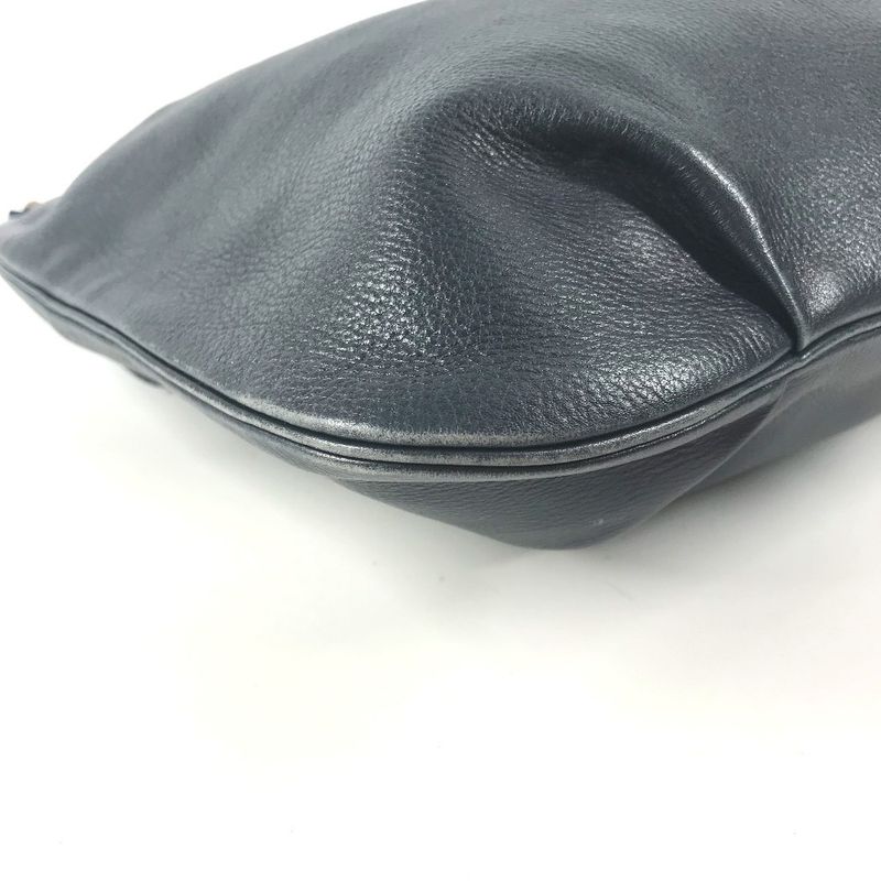 Hermes Shoulder Bag Rodeo Logo Leather Navy