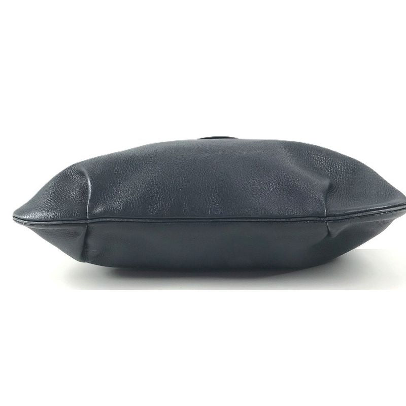 Hermes Shoulder Bag Rodeo Logo Leather Navy