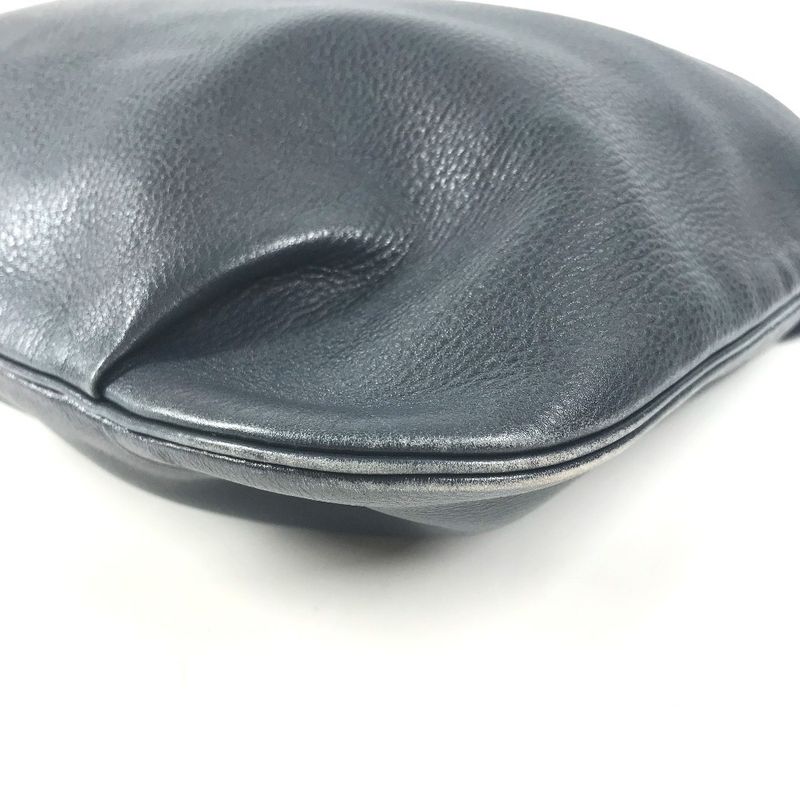 Hermes Shoulder Bag Rodeo Logo Leather Navy