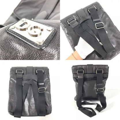 Dolce & Gabbana Backpack Logo DG Leather Black