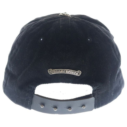 Chrome Hearts Slouchy 5 Panel Cap Daga Suede Leather Cap Hat with Decorative