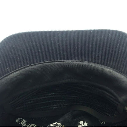 Chrome Hearts Slouchy 5 Panel Cap Daga Suede Leather Cap Hat with Decorative