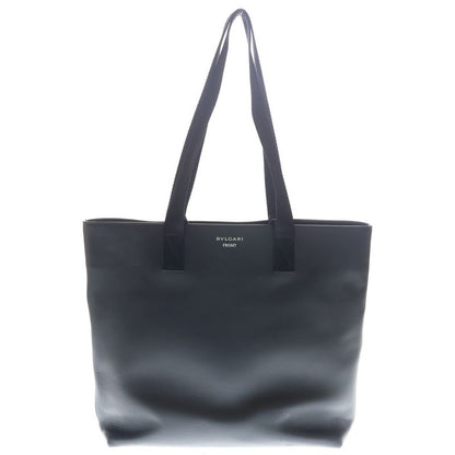 Bvlgari Frgmt Leather Tote Fragment Black