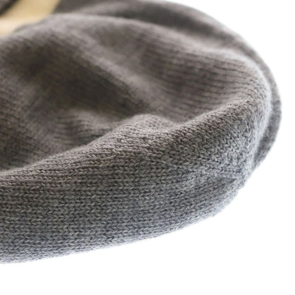 Gucci Double Knit Hat Gray White